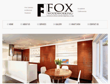 Tablet Screenshot of foxwoodworking.com